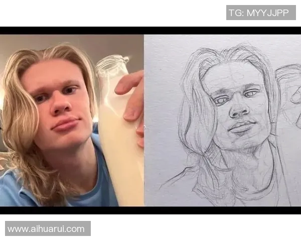 描绘足球天才哈兰德的精彩瞬间与独特风采的艺术创作